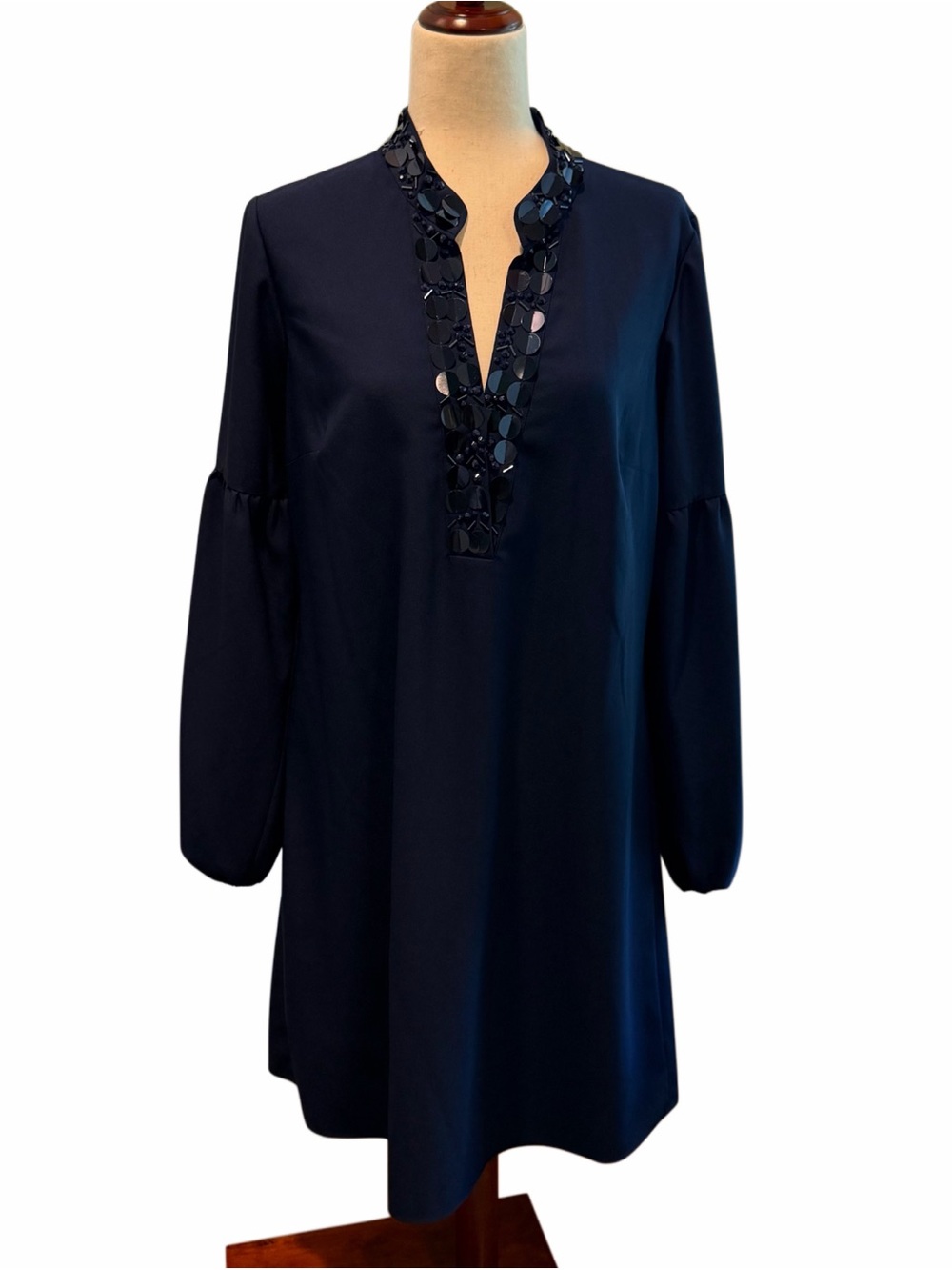 Lilly Pulitzer SHEA STRETCH DRESS True Navy SIZE 14 - Picture 3 of 9